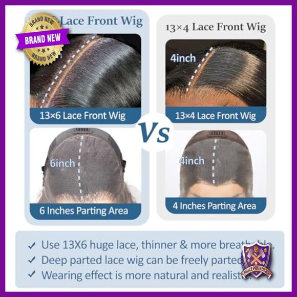 13x6 Body Wave Lace Front Wig Human Hair 220 Density Glueless 22in main image 4